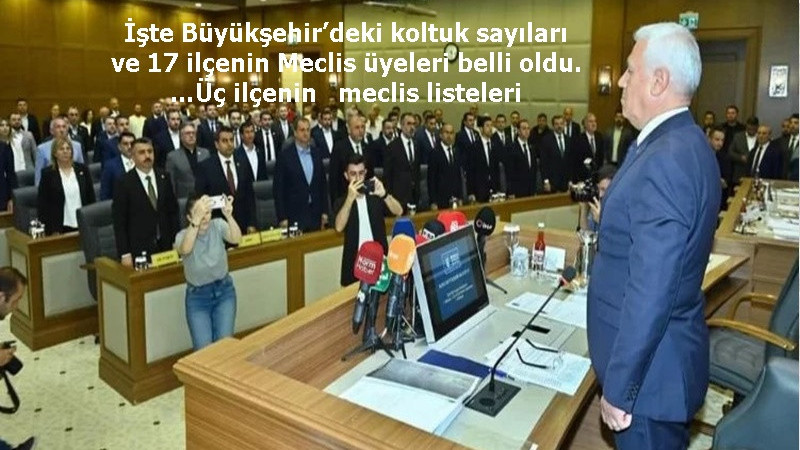 Bursa’da yeni dönem! İşte Büyükşehir’deki koltuk sayıları ve 17 ilçenin Meclis üyeleri