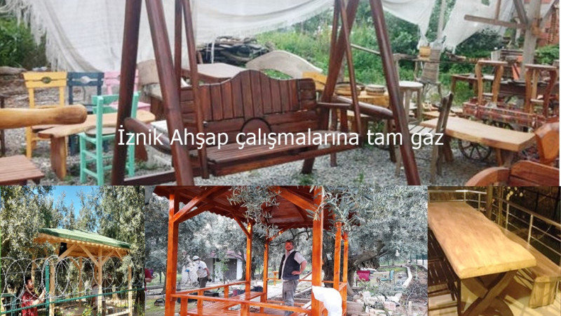 İZNİK AHŞAP ÇALIŞMALARINA TAM GAZ DEVAM EDİYOR.