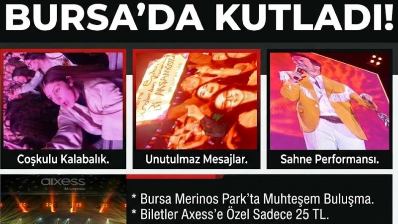 AXESS, 25. YAŞINI BURSA'DA YALIN'LA KUTLADI!