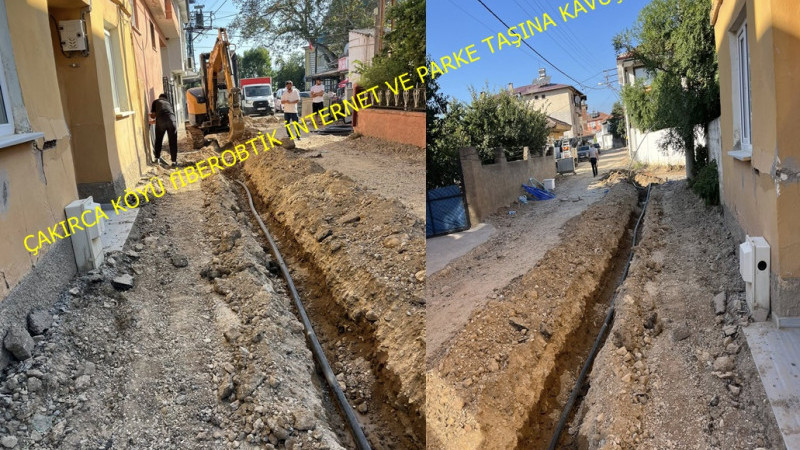 ÇARIRCA KÖYÜ PARKE TAŞI VE FİBER İNTERNETİNE KAVUŞUYOR