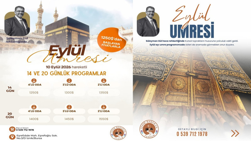 İZNİK BAŞARAN TURİZM İLE EYLÜL’DE KUTSAL TOPRAKLARA YOLCULUK